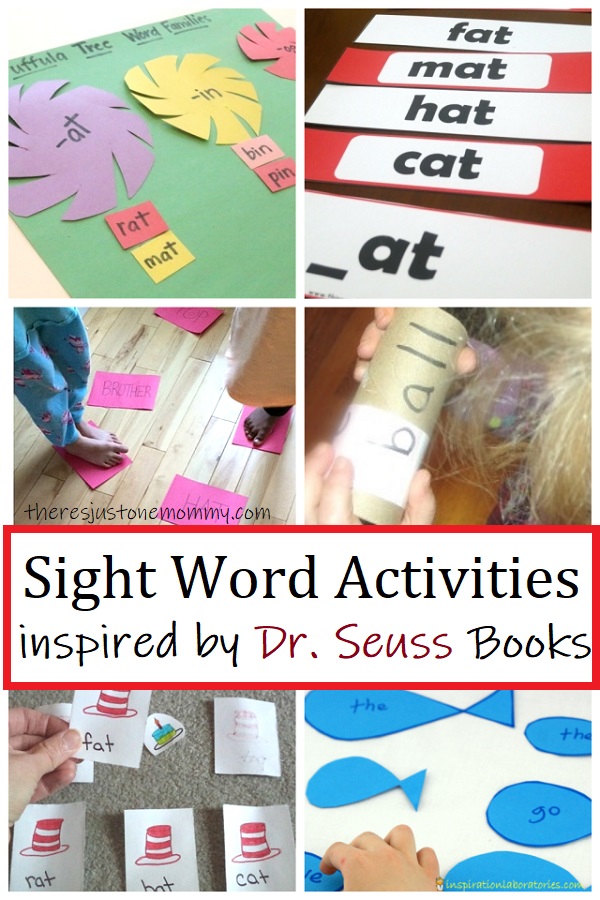 sight word activities inspired byDr Seuss