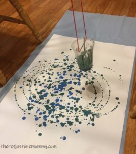 how to do pendulum painting with kids