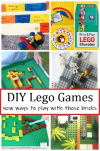 how to make your own DIY Lego games for kids
