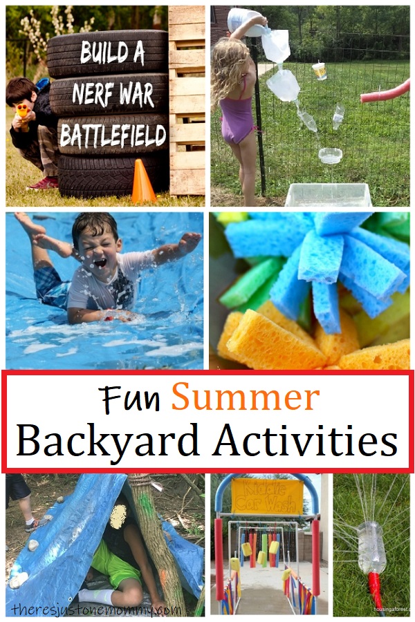 summer activities kids can do in the backyard