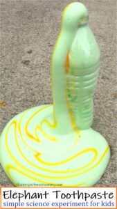 elephant toothpaste science experiment for kids