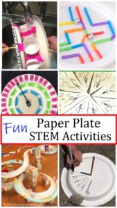 STEM challenges using paper plates