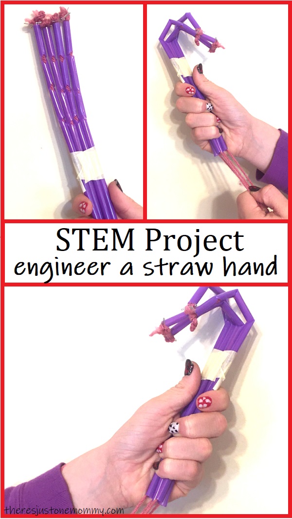 how to make a mechanical hand with straws