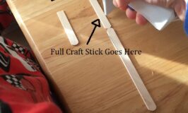 making a craft stick bridge